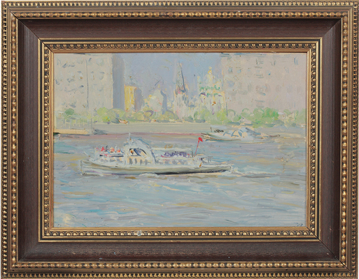 Ромадин Николай Михайлович. На Фрунзенской набережной 